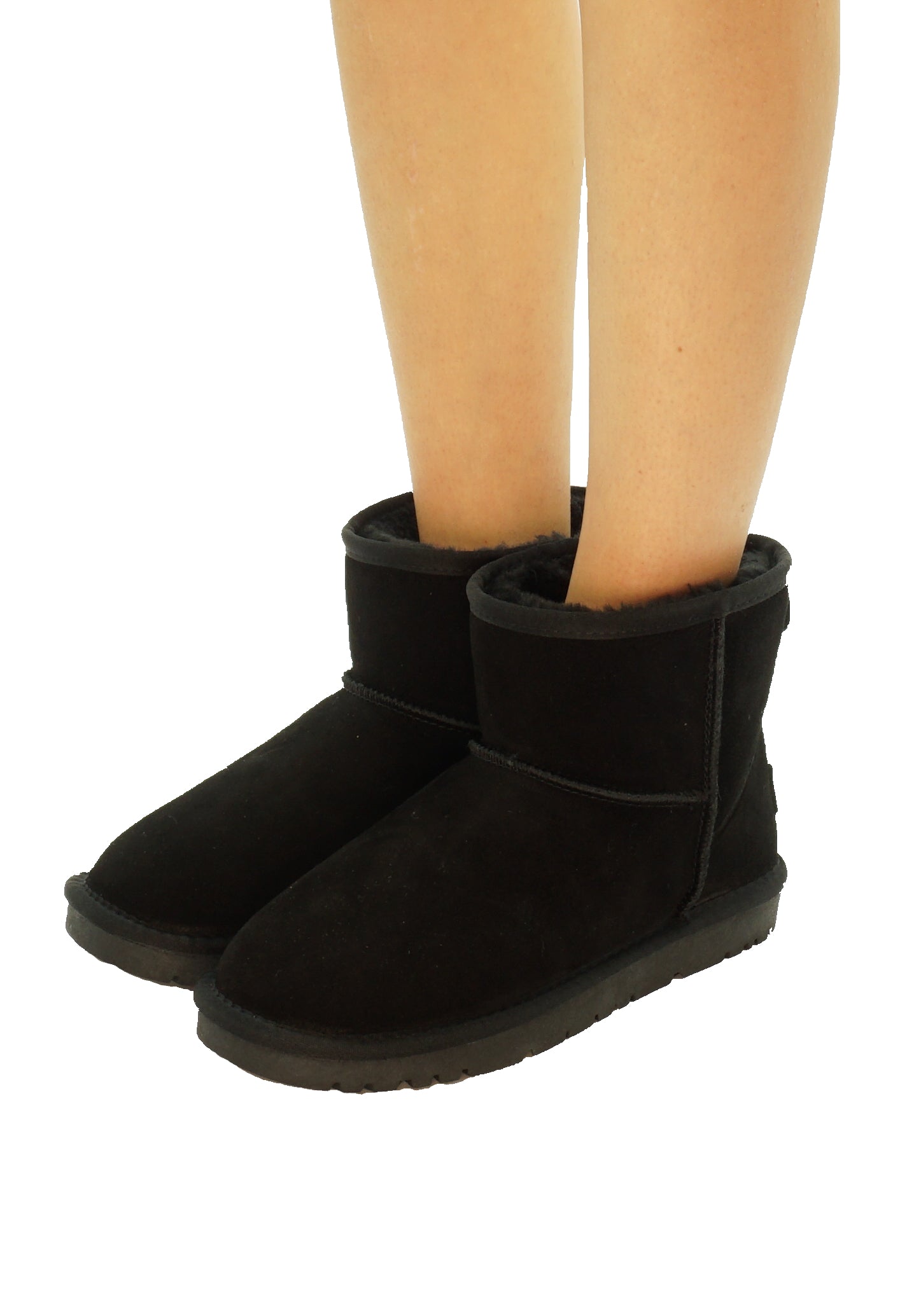 Stivaletto donna Jenny Mid color Nero in pelle scamosciata