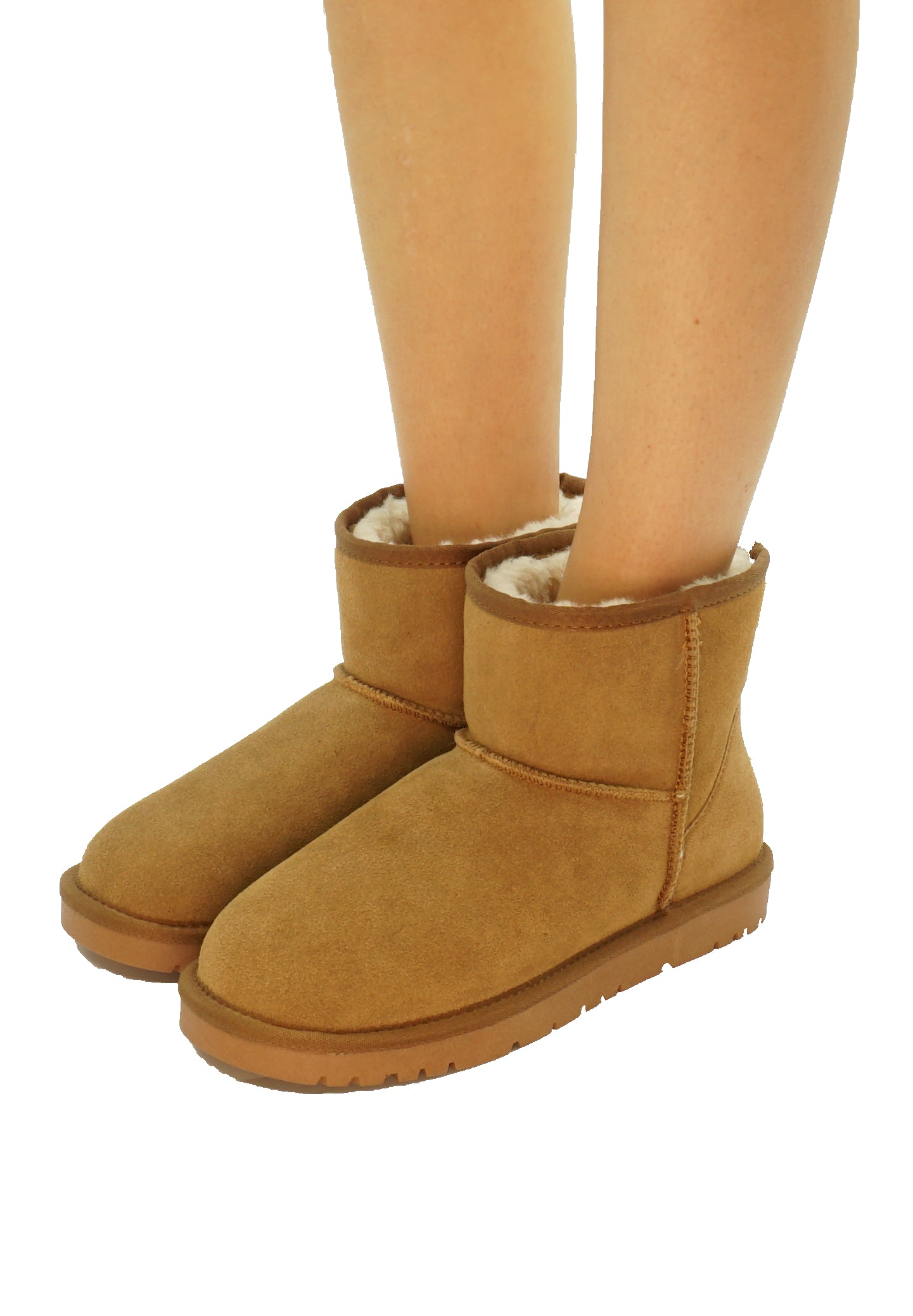 Stivaletto donna Jenny Mid color Camel in pelle scamosciata