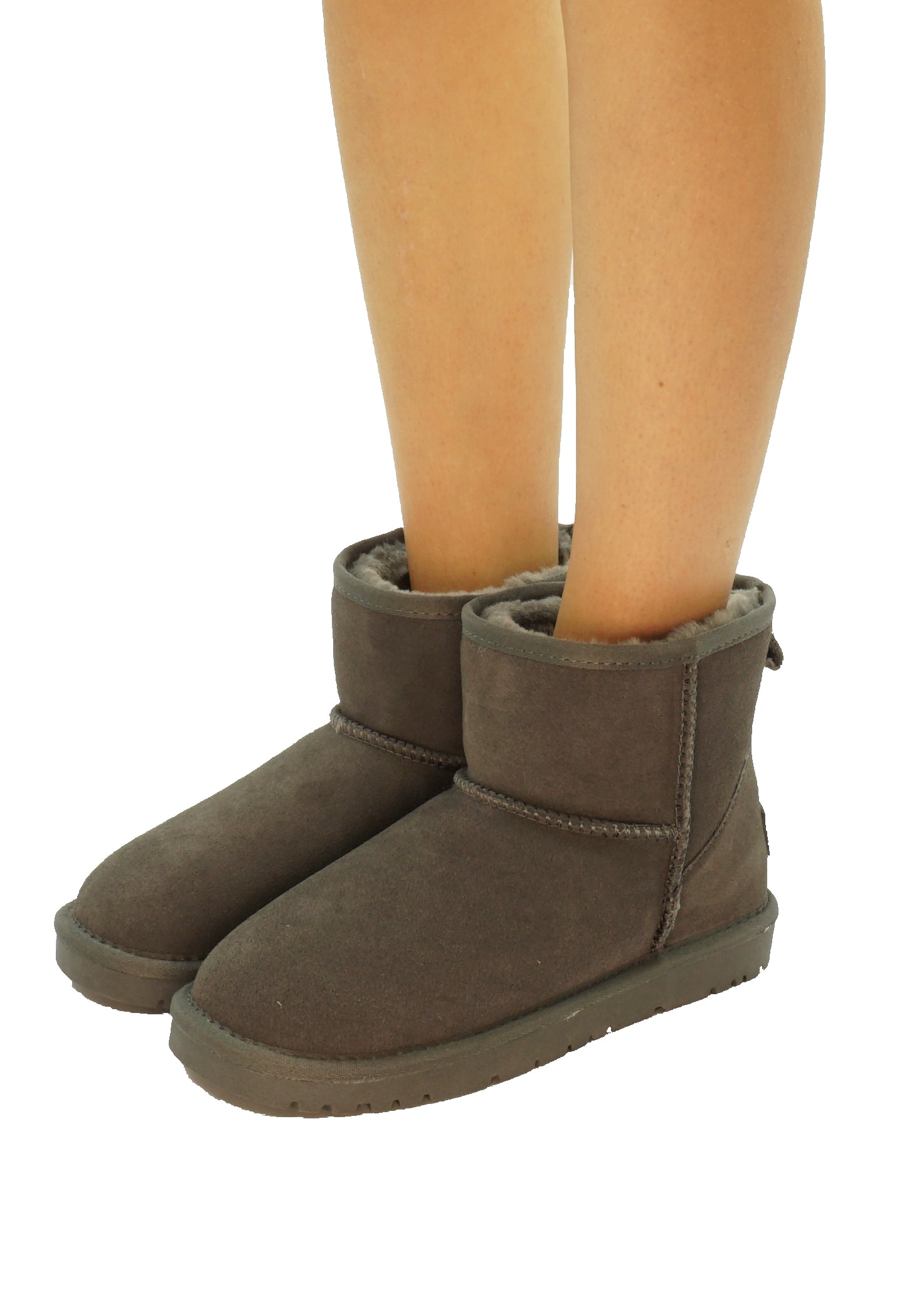 Stivaletto donna Jenny Mid color Grigio in pelle scamosciata