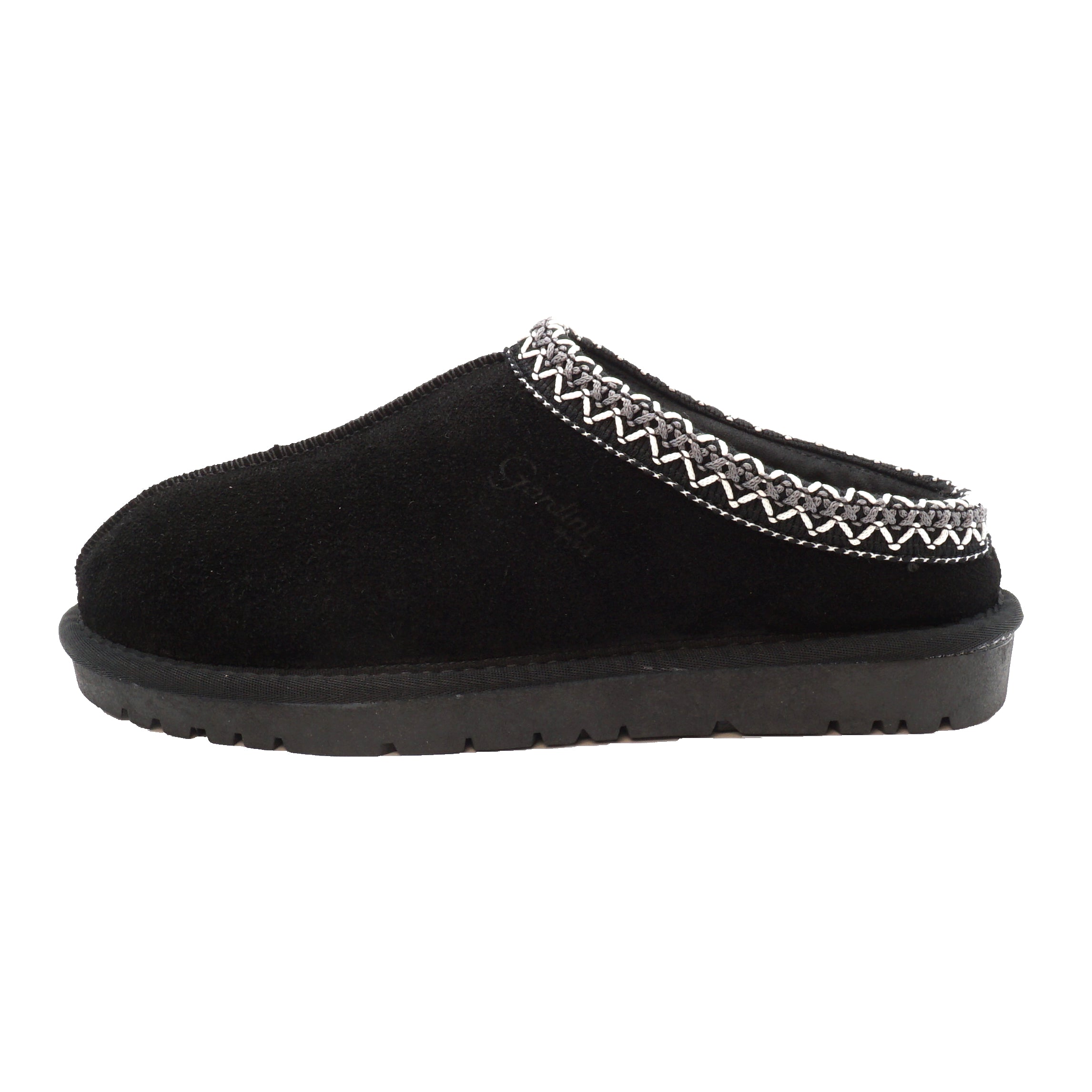 Slipper donna Jessica color Nero in pelle scamosciata