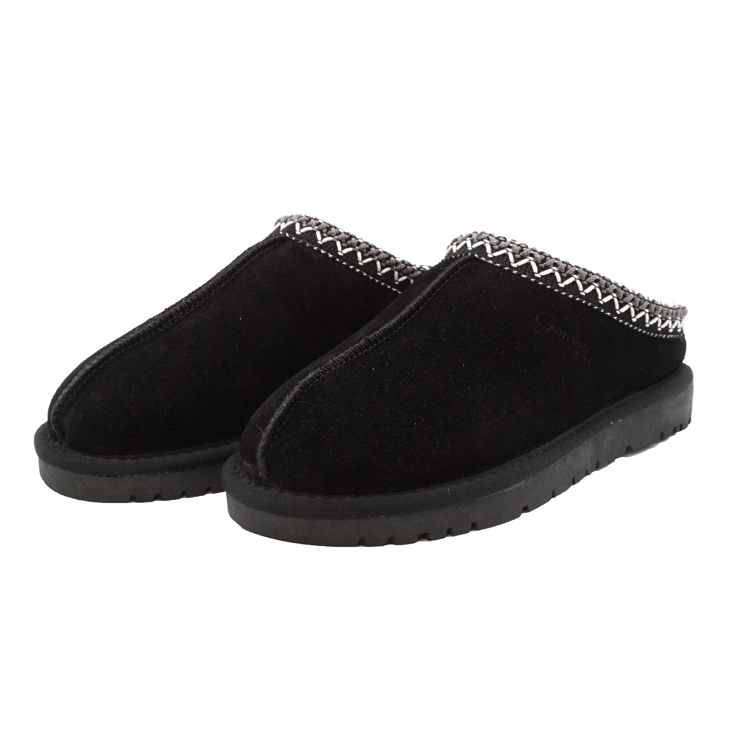 Slipper donna Jessica color Nero in pelle scamosciata