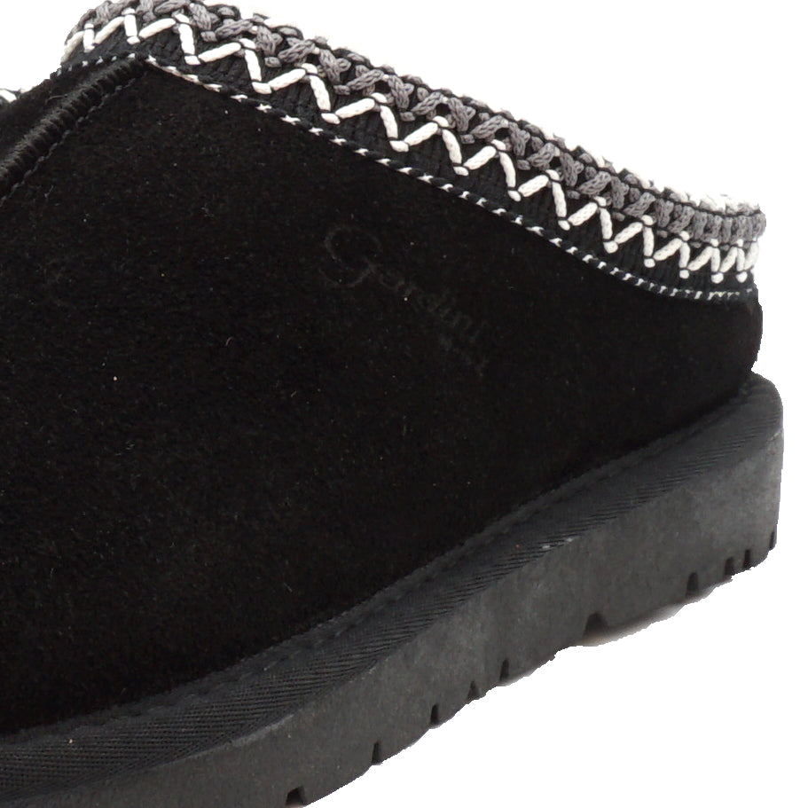 Slipper donna Jessica color Nero in pelle scamosciata