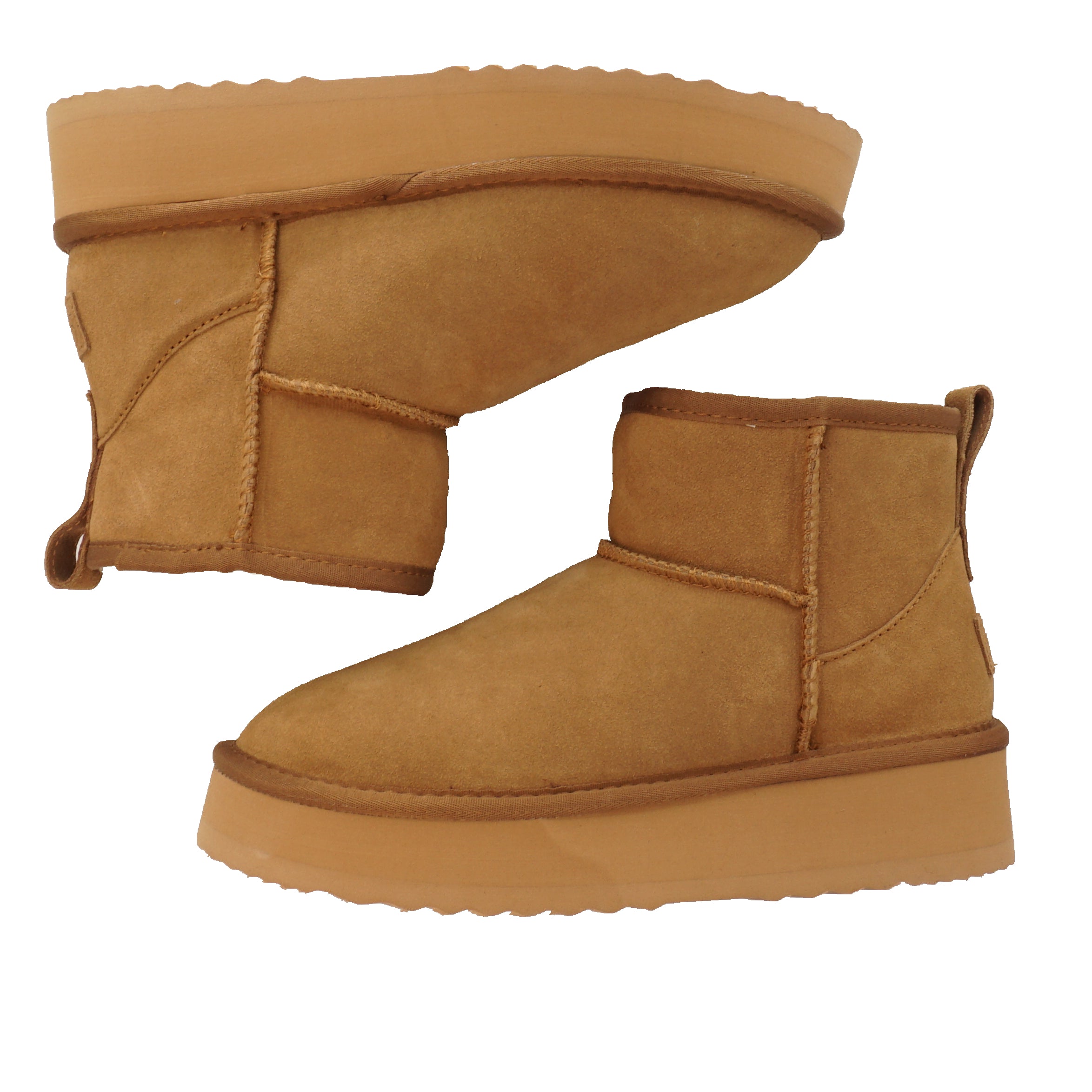 Stivaletto donna Francine color Camel in pelle scamosciata