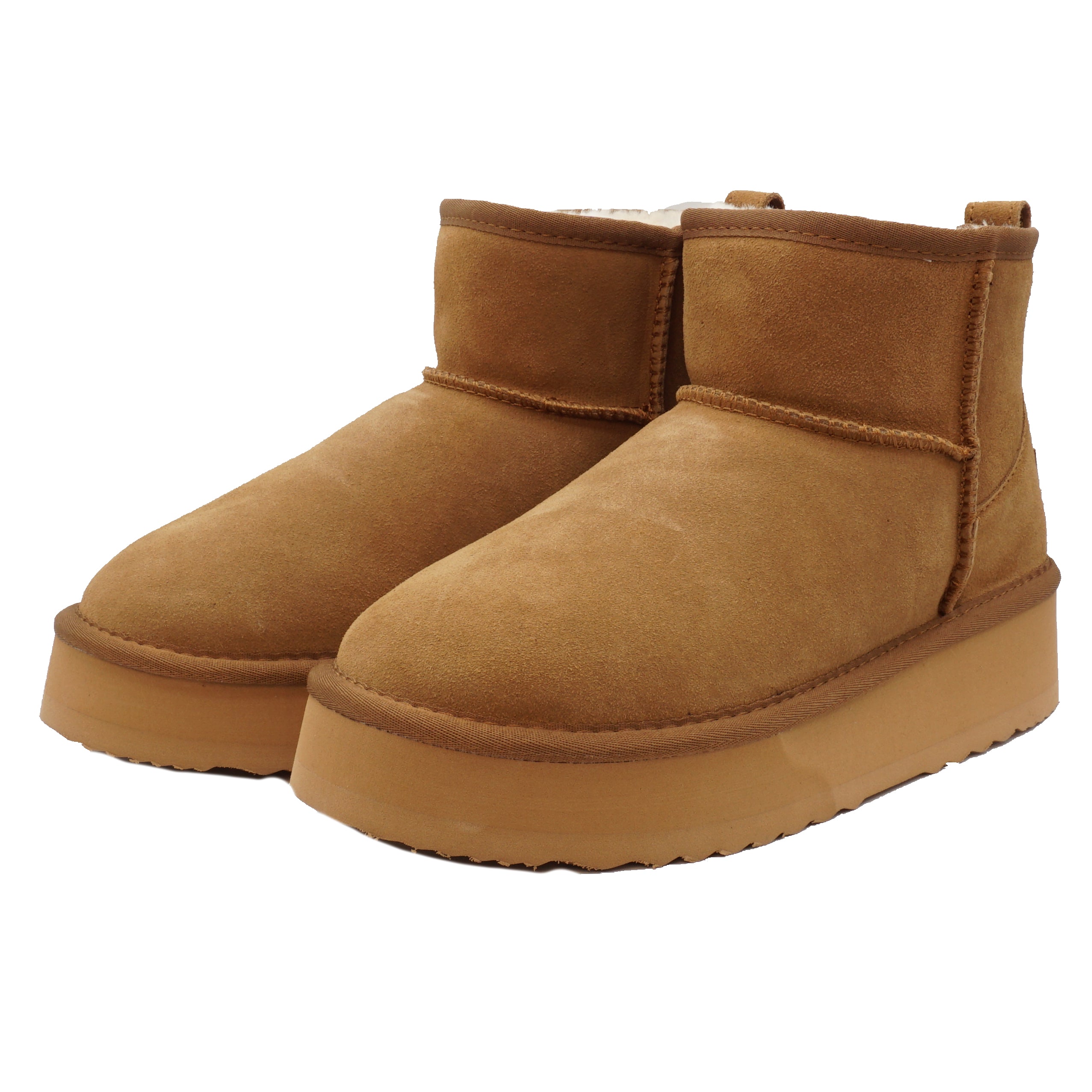 Stivaletto donna Francine color Camel in pelle scamosciata