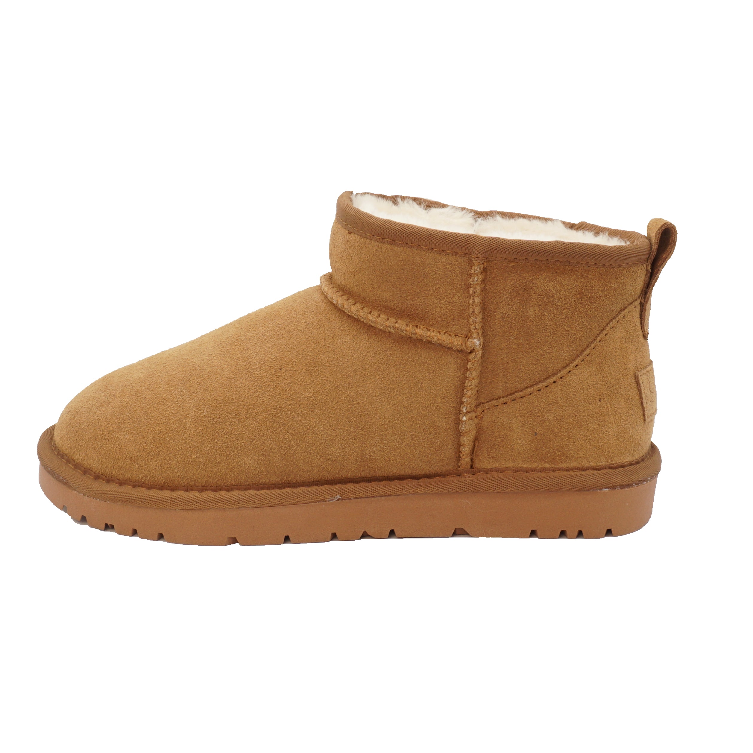 Stivaletto donna Zaira low color Camel in pelle scamosciata