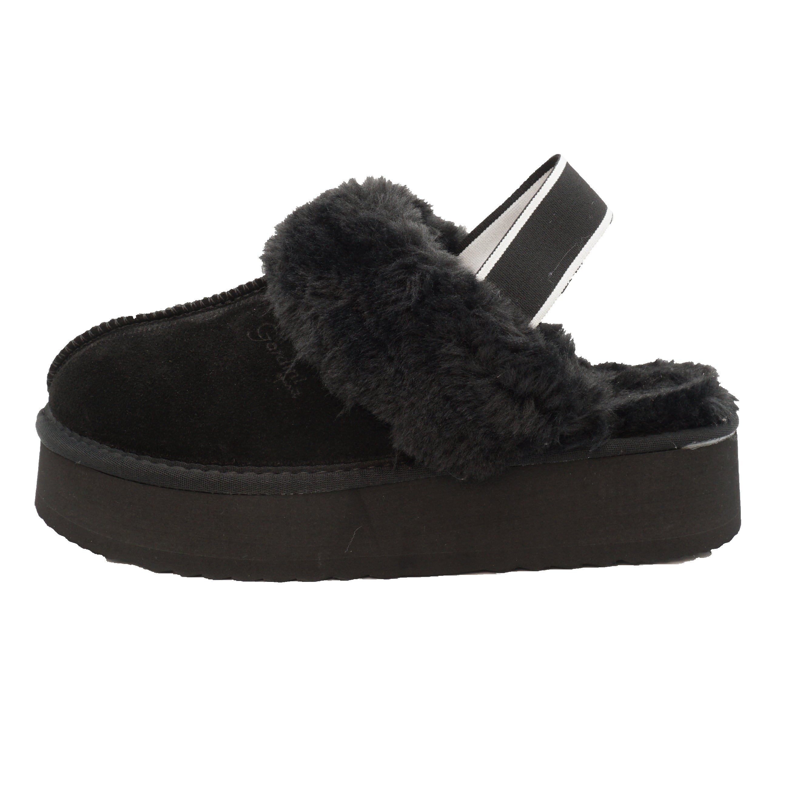 Slipper donna Claire color Nero in pelle scamosciata