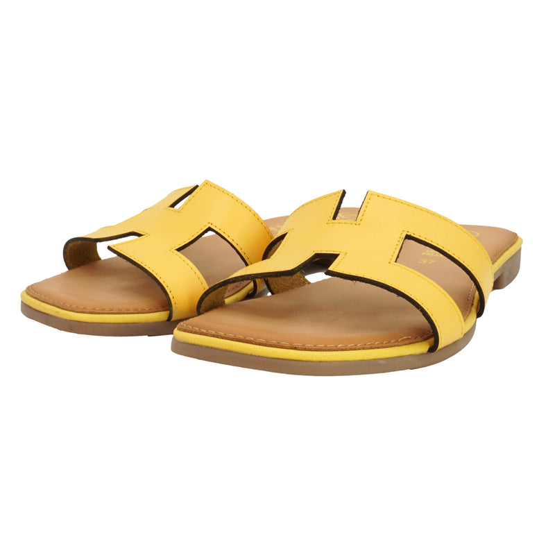 Sandali slipper giallo Chiara