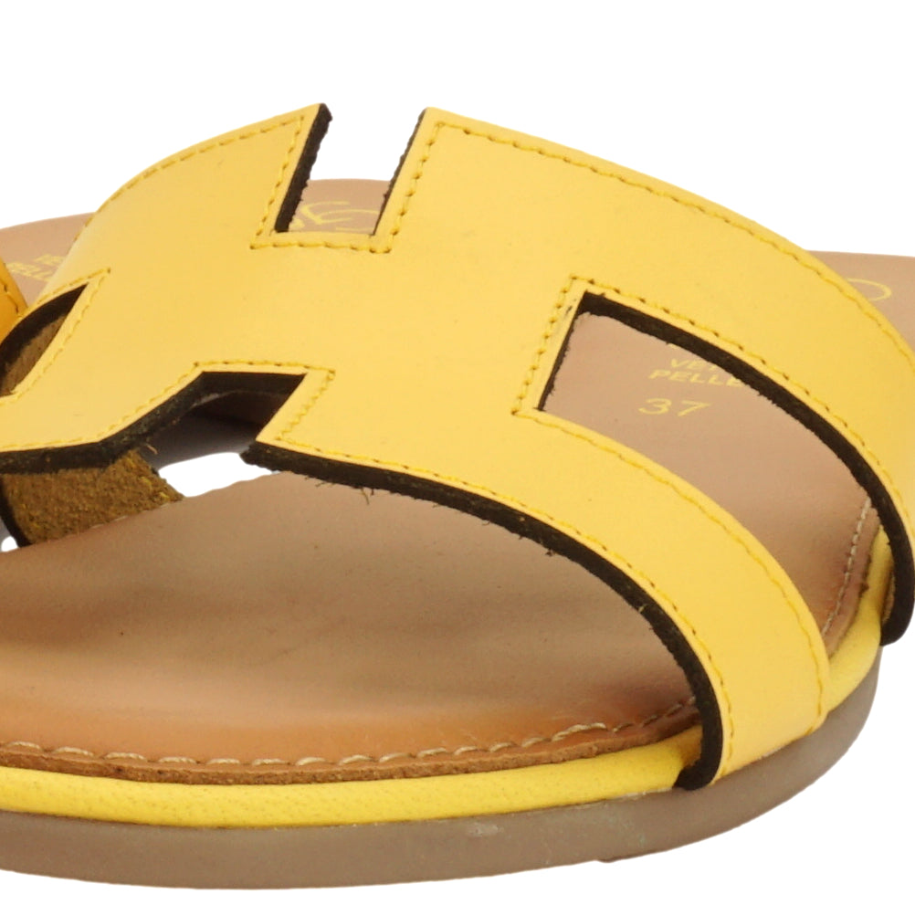 Sandali slipper giallo Chiara