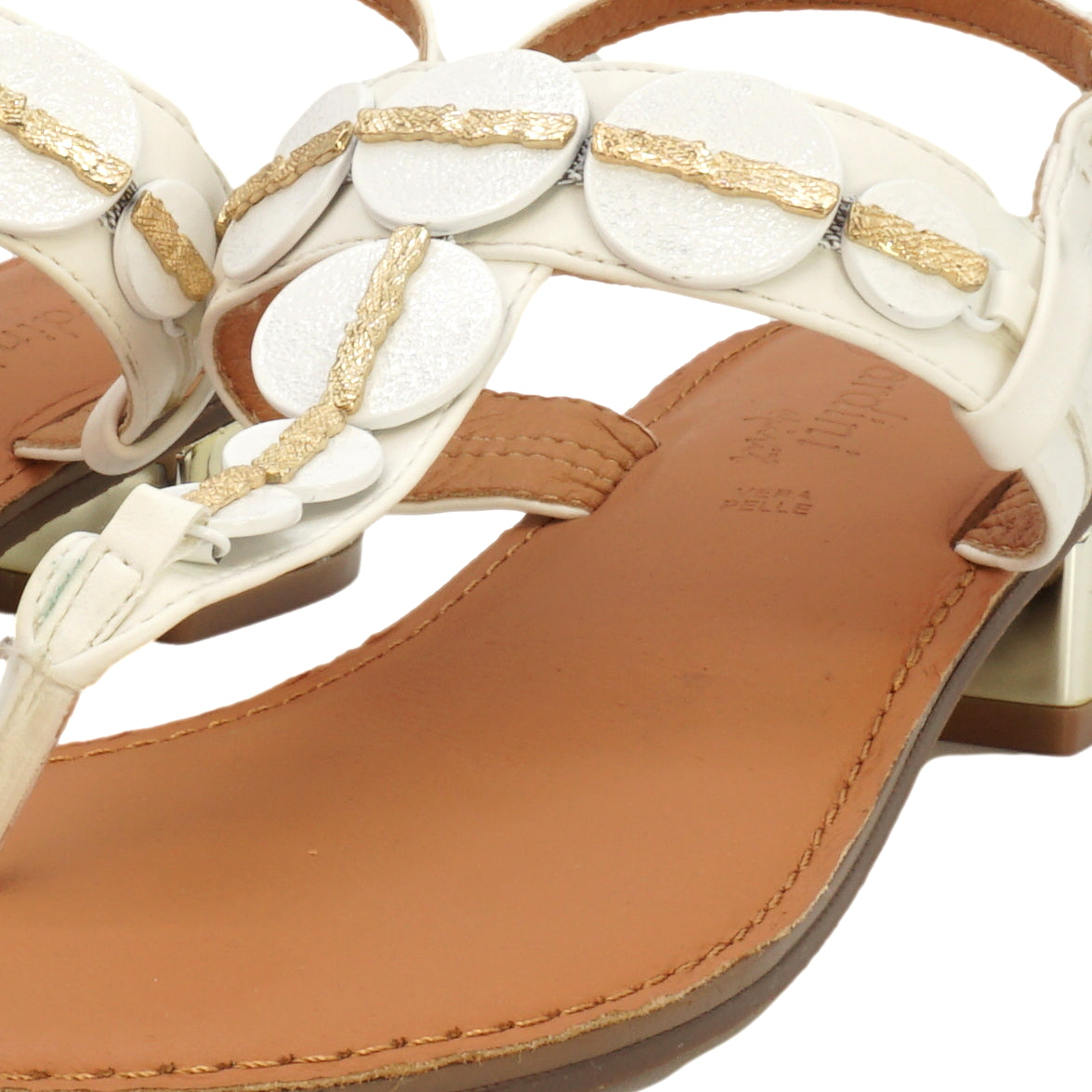 Sandali infradito gioiello color bianco Daphne