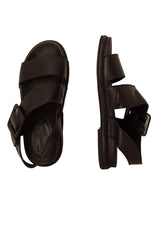 Sandali flat da donna color nero Jude